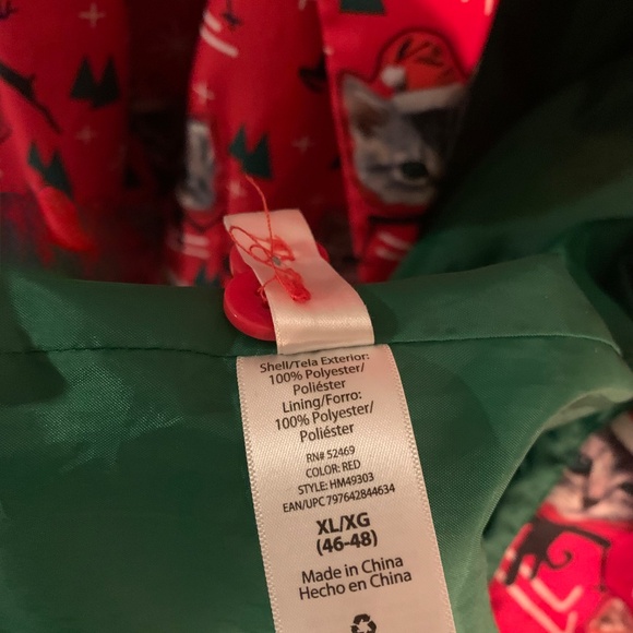 Christmas Cats on Skis with Reindeer 2 Button Blazer - Mens Size XL (46-48) - Picture 5 of 5